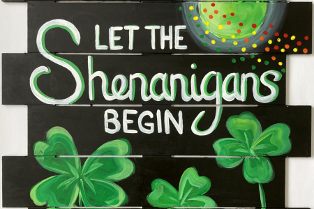 Shenanigans Wood Sign