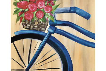 Blooming Blue Bicycle