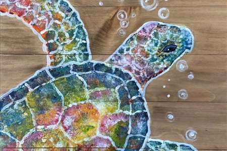 Turtley Relaxed Ocean Scene