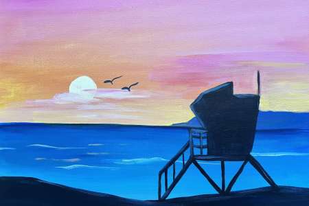 Sunset Lifeguard Tower