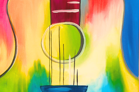 Acoustic Rainbow Guitar