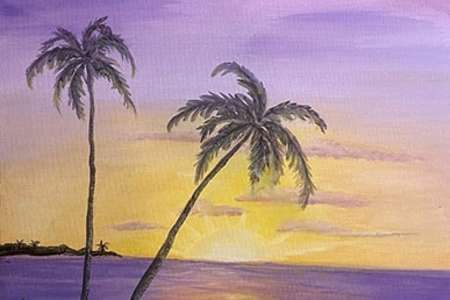 Purple Beach Sunset