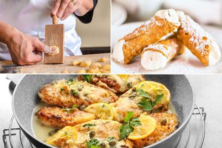 Chicken Piccata, Gnocchi & Cannoli