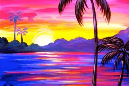 Tropical Sunset Colors