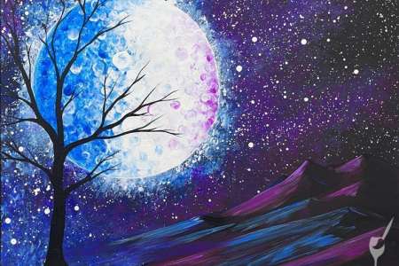 Moonlight on Mountains