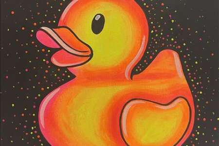 Cute Neon Rubber Duck