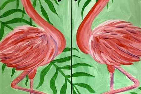 Romantic Flamingos