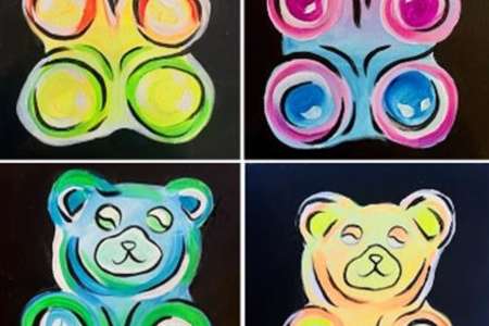 Neon Rainbow Gummy Bears