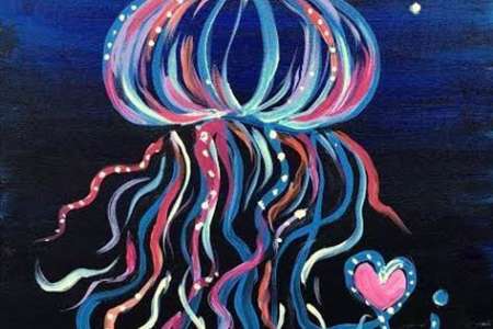 A Glowing Jellyfish