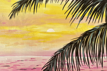 Sunset Palm Paradise