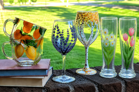 Custom Painted Glassware