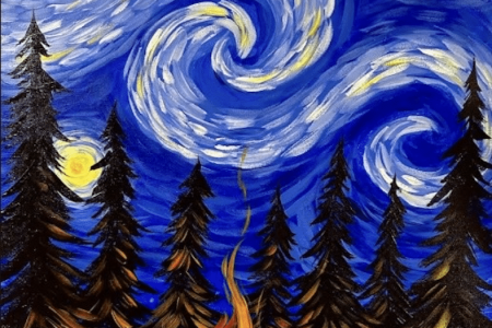Campfire Under the Stars