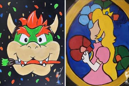 Big Bowser & Princess Peach