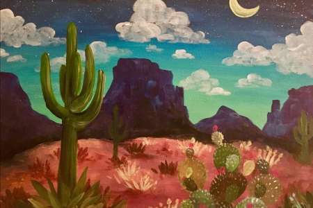 Sunset at the Desert