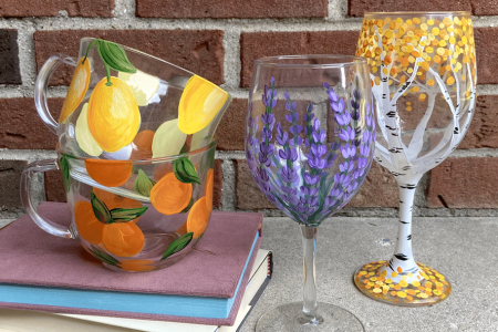 Custom Painted Glassware