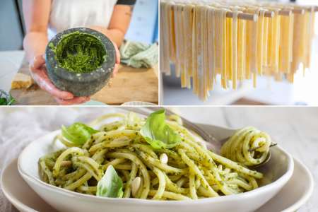 Make Pesto Carbonara Linguine With Chef Madison