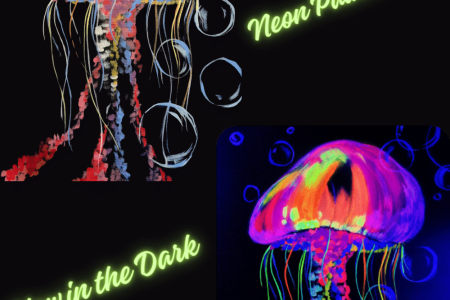 Electric Neon Jellyfish