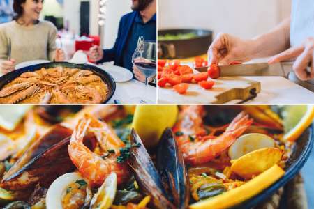 Authentic Seafood Paella in Barcelona