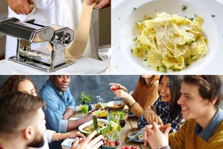 Authentic Fettucine Pasta Making in Rome