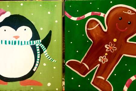 Mini Penguin and Gingerbread Man