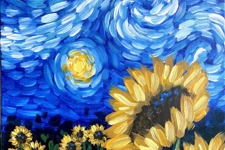 Starry Night Sunflower