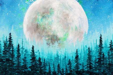 Moon Over the Pines