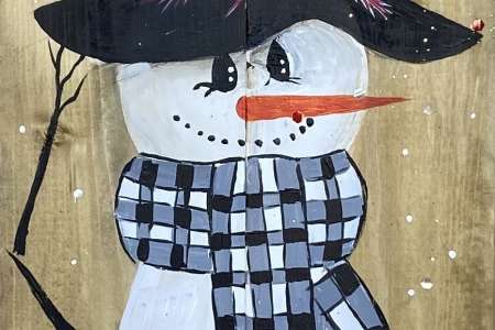 Welcome Snow Friends Porch Leaner