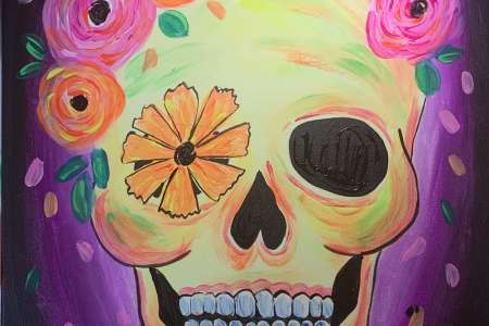 BlackLight Festive Calavera