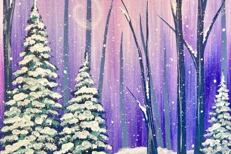 Windswept Winter Woods