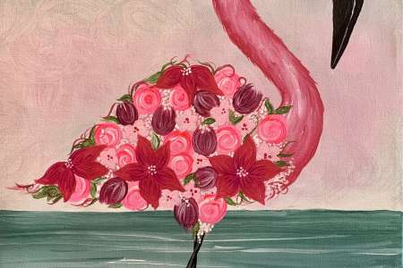 Floral Flamingo