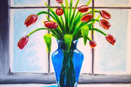 Tulips in Red