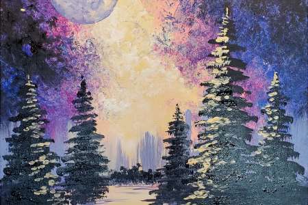 Cosmic Night in the Forest