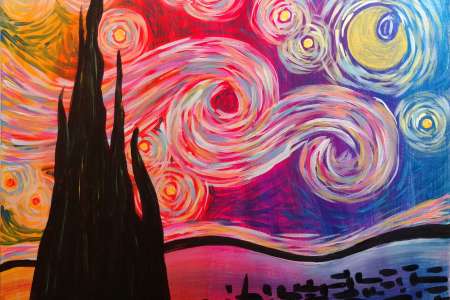 Psychedelic Starry Night