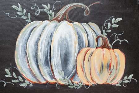 Rustic Chalkboard Pumpkins