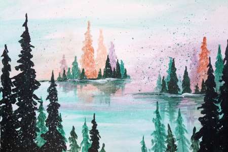 Watercolor Woodlands