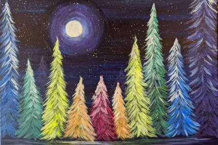 Rainbow Snowfall