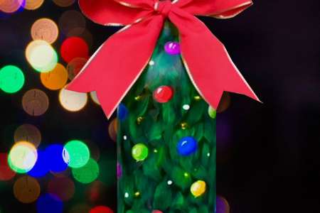 Jolly Christmas - Wine Bottle