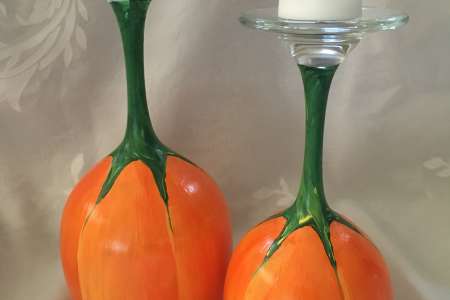 Pumpkin Candle Holders