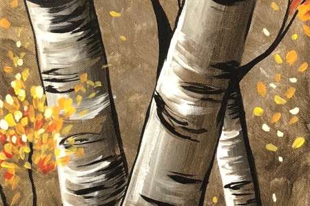 Autumn Birch Trees