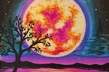 Multi-Colored Moonrise