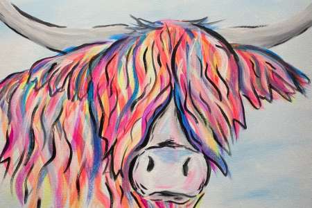 Eclectic Highland Cow