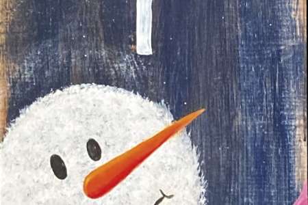 Be Merry Snowman Porch Sign