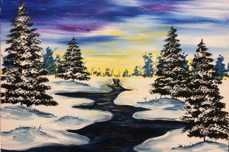 Shimmering Winter River