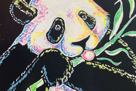 Black Light Panda