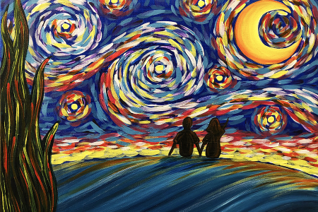 Starry Night Star Gazing