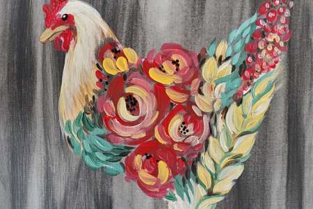 Floral Chicken