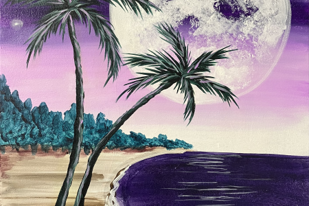 Lunar Lavender Beach