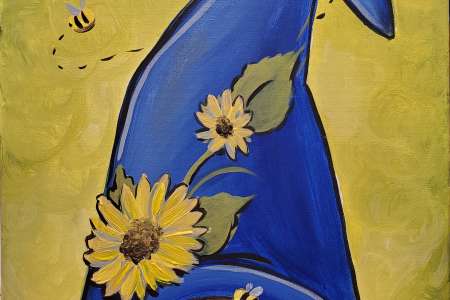 Sunflower Gnome Hat
