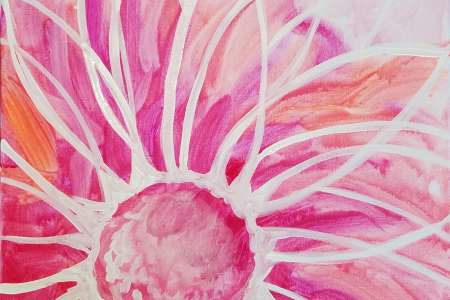 Vivid Watercolor Flower