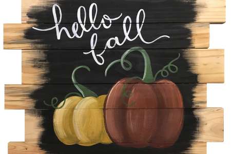 Wooden Pallet Sign – Hello Fall